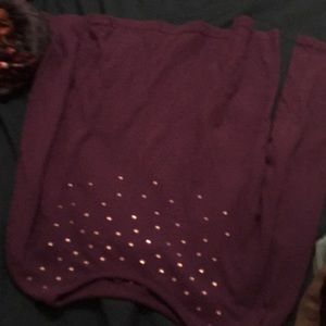 Purple long sleeve tee